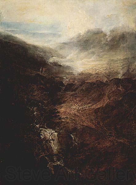 Joseph Mallord William Turner Morgen in den Corniston Fells, Cumberland Spain oil painting art